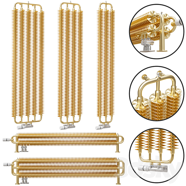 terma ribbon v radiator 3DS Max Model - thumbnail 5