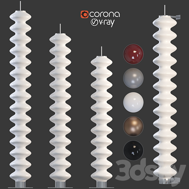 TUBES MILANO vertical 3ds Max - thumbnail 1