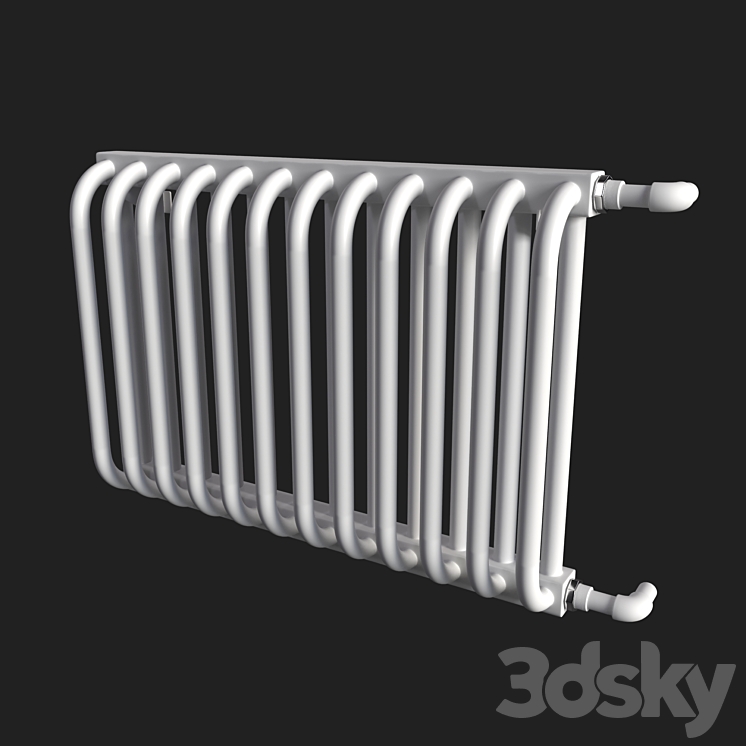 Tubular radiator KZTO RS‌-2 3DS Max Model - thumbnail 1