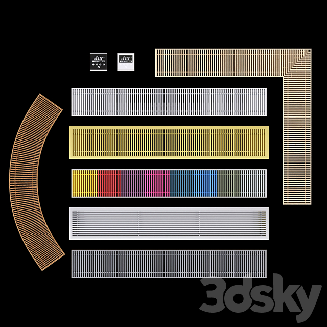 Varmann Ntherm Built-in Radiators and Vartronic Thermostats 3DSMax File - thumbnail 1