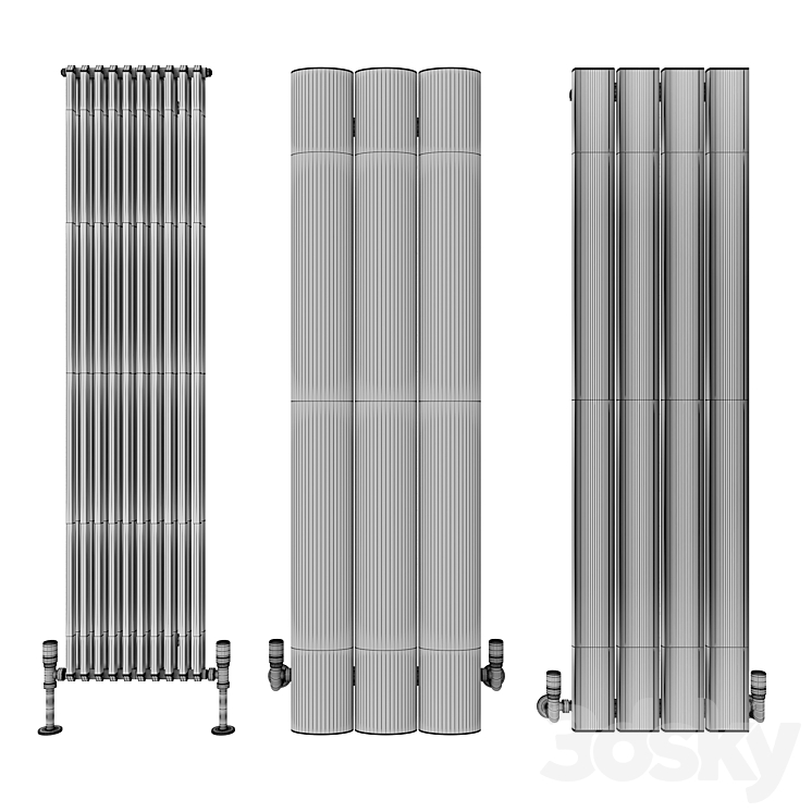 Vertical radiators 3DS Max - thumbnail 2