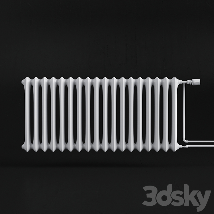 White radiator 3DS Max - thumbnail 1