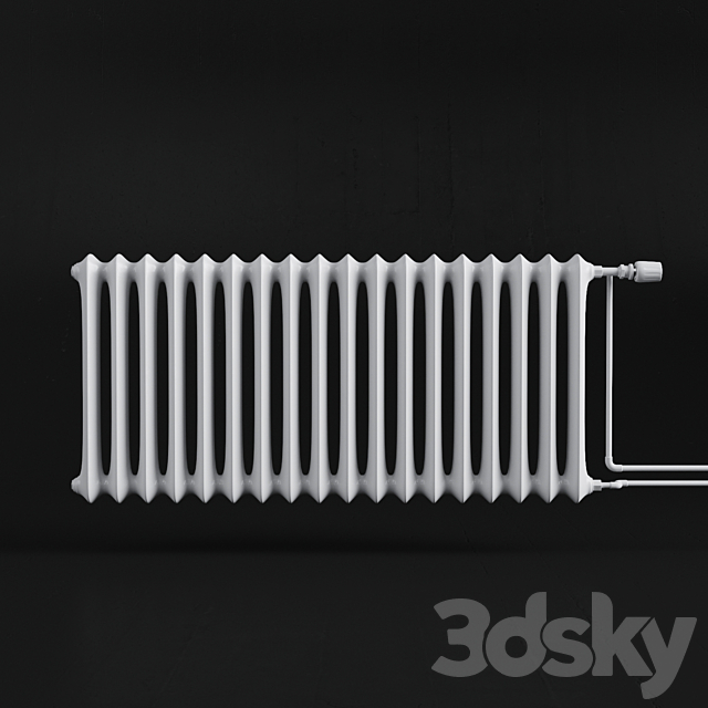 White radiator 3DSMax File - thumbnail 1