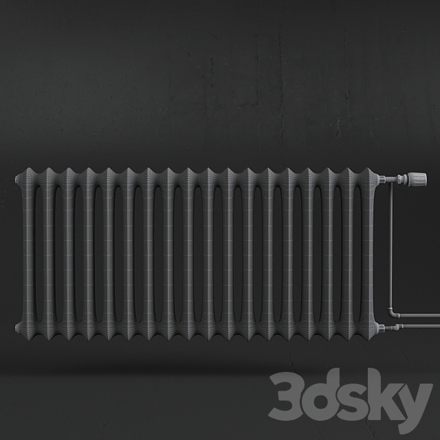 White radiator 3DSMax File - thumbnail 3