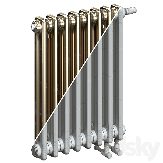 Zehnder Charleston Radiators 2C 3DSMax File - thumbnail 2