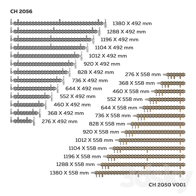 Zehnder Charleston Radiators 2C 3DSMax File - thumbnail 4