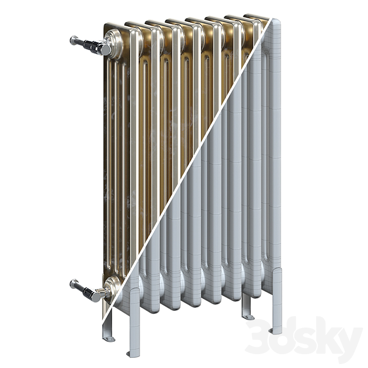 Zehnder Charleston radiators 4C 3DS Max - thumbnail 2