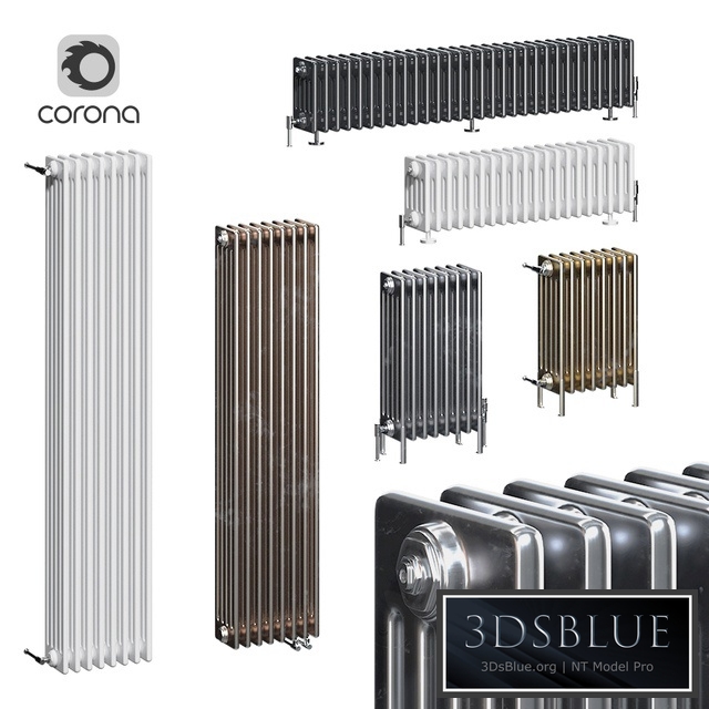 Zehnder Charleston radiators 5C 3DS Max - thumbnail 3