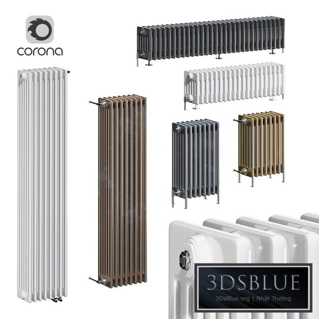 Zehnder Charleston radiators 6C 3DS Max - thumbnail 3