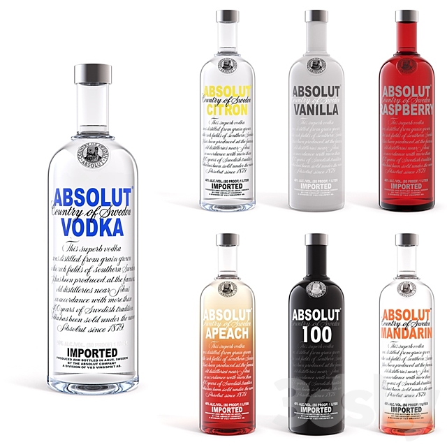 Absolut Vodka 3ds Max - thumbnail 1