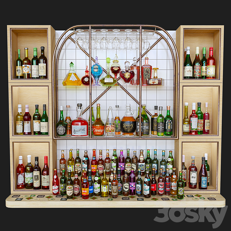 AlcoholBar34 3DS Max Model - thumbnail 1