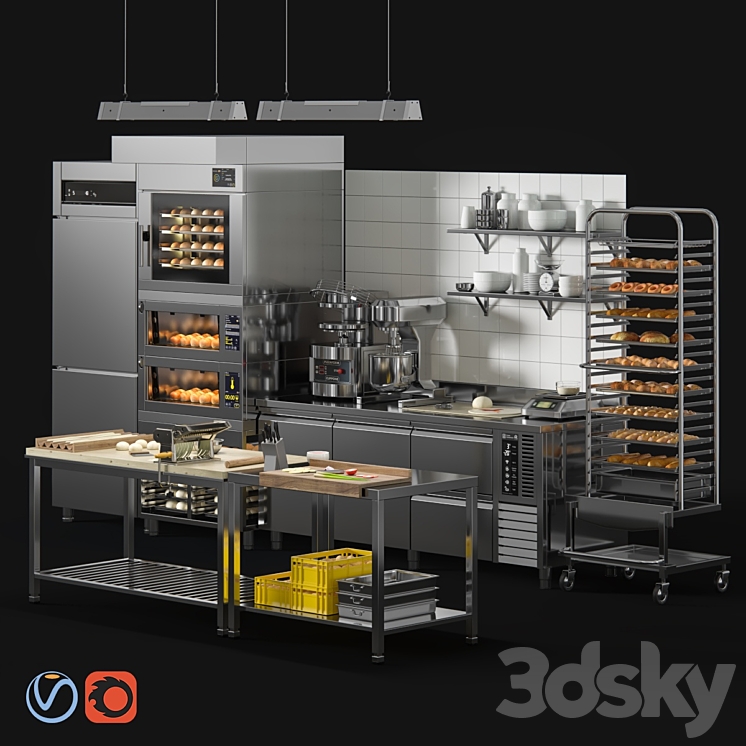 Bakery Equipment 3DS Max - thumbnail 1