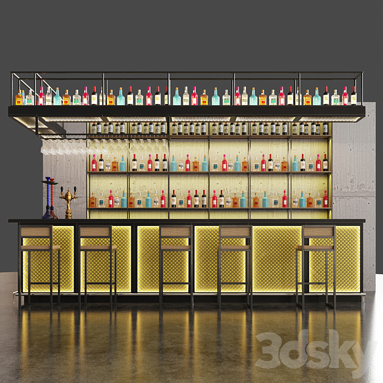 Bar 2 3DS Max - thumbnail 2