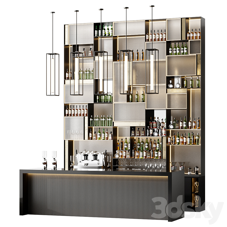 Bar 3DS Max Model - thumbnail 1