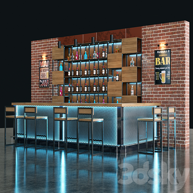 Bar 3DSMax File - thumbnail 1