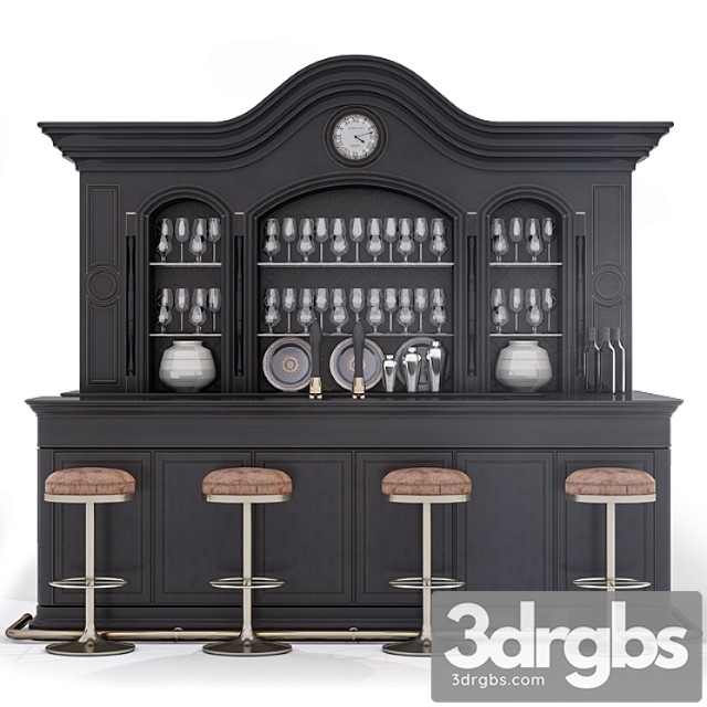 Bar Bar Reception Desk 02 3dsmax Download - thumbnail 1