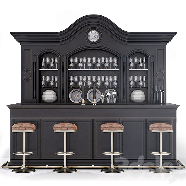 BAR \\ BAR RECEPTION DESK 02 3DSMax File - thumbnail 1