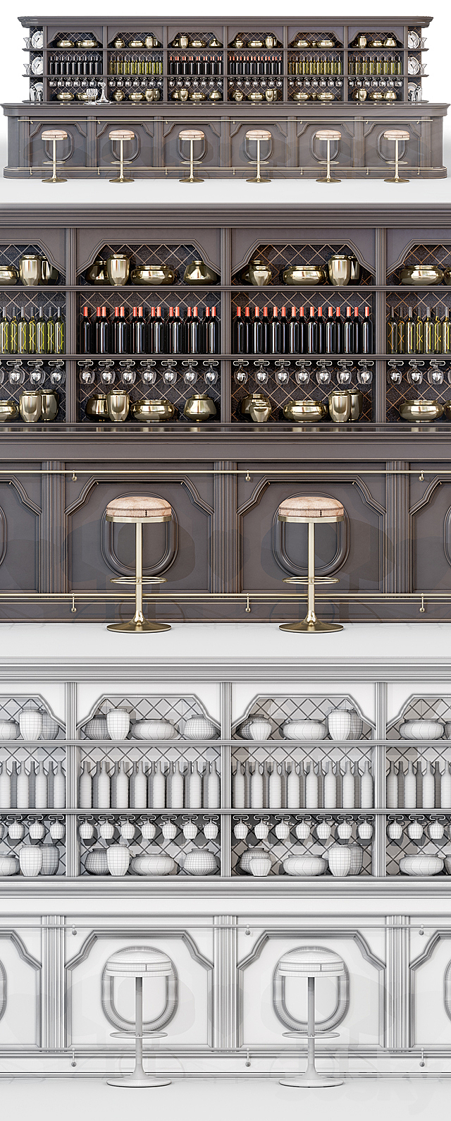 BAR \\ BAR RECEPTION DESK 3DSMax File - thumbnail 2