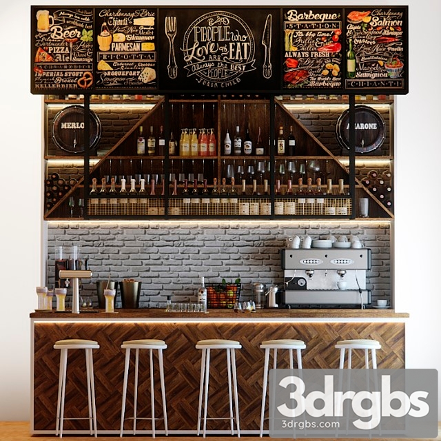 Bar counter 3 3dsmax Download - thumbnail 1