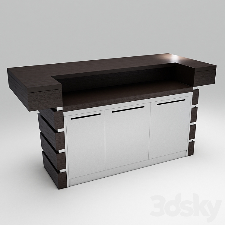 Bar counter 3DS Max - thumbnail 1