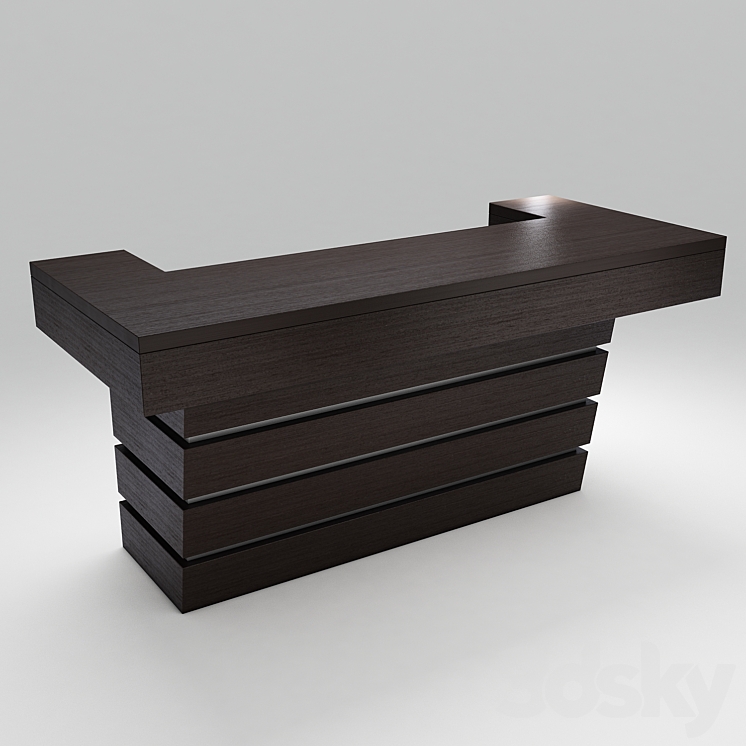 Bar counter 3DS Max - thumbnail 2