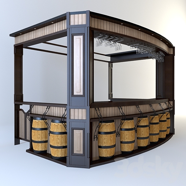 Bar counter 3DSMax File - thumbnail 1