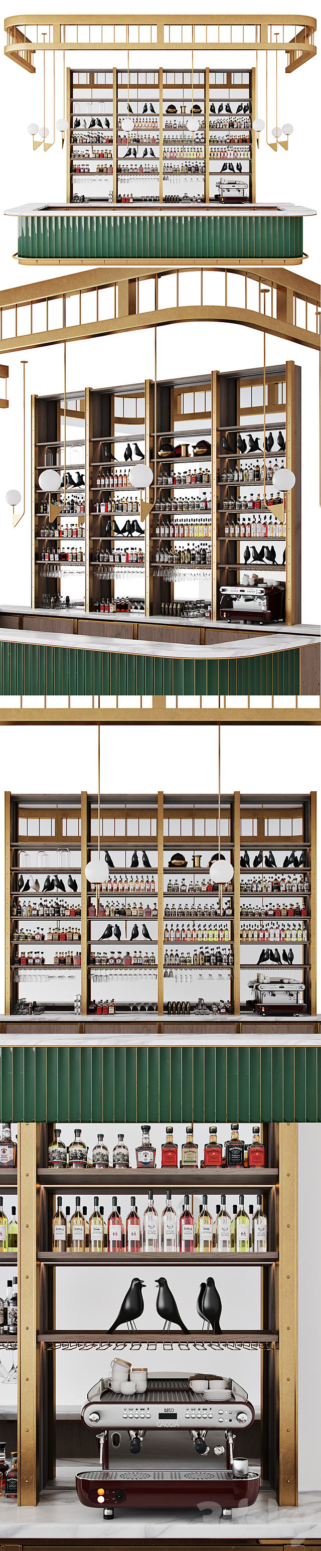 Bar counter 3DSMax File - thumbnail 2