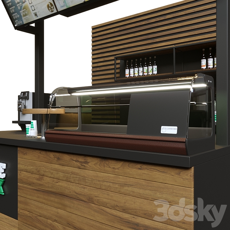 Bar counter coffee like 3DS Max - thumbnail 2