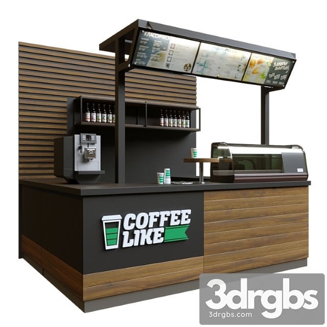 Bar counter coffee like 3dsmax Download - thumbnail 1