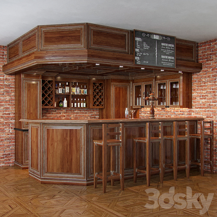 Bar Furniture 3DS Max - thumbnail 1