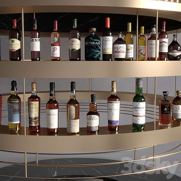 BAR NO1 3DS Max Model - thumbnail 2