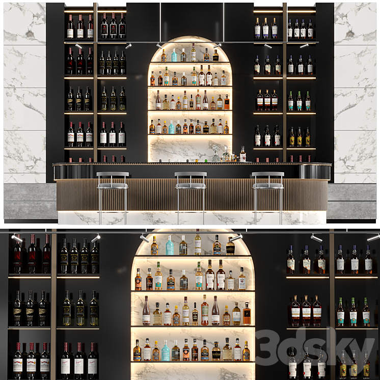 BAR NO4 3DS Max Model - thumbnail 1