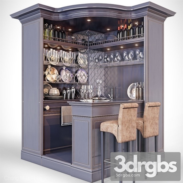 Bar Reception Desk 3dsmax Download - thumbnail 1