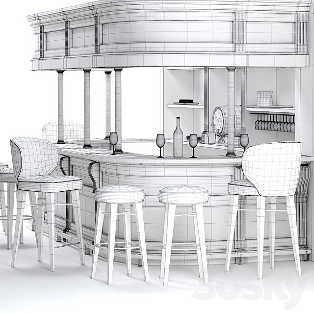 Bar set by Ottiu 3DS Max Model - thumbnail 3