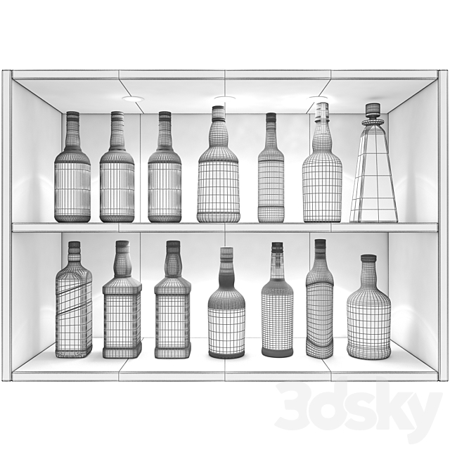 Bar set whiskey 3DSMax File - thumbnail 2