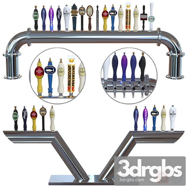 Beer equipment elbe & longhorn 3dsmax Download - thumbnail 1