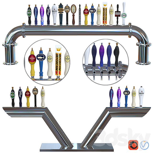 Beer Equipment Elbe & Longhorn 3DSMax File - thumbnail 1