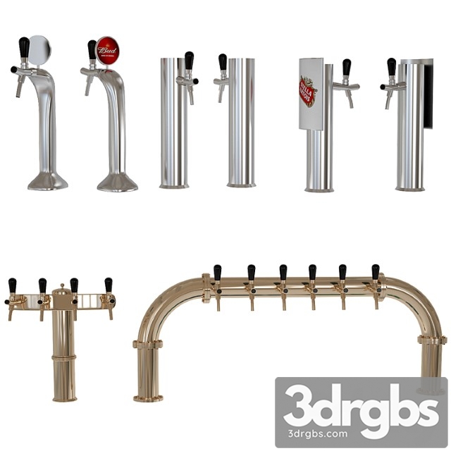 Beer equipment set 3 3dsmax Download - thumbnail 1