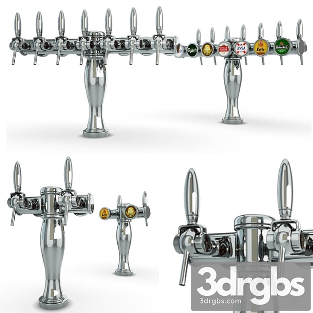 Beer taps elysee 3dsmax Download - thumbnail 1