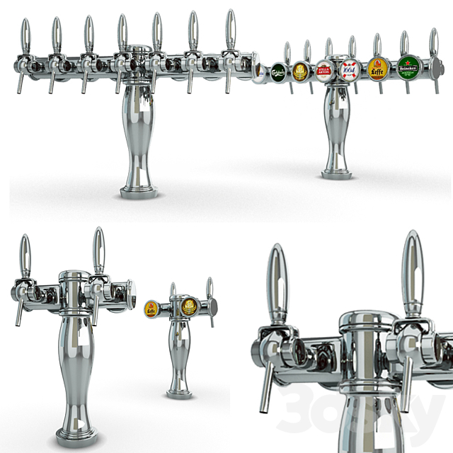 Beer taps elysee 3DSMax File - thumbnail 1