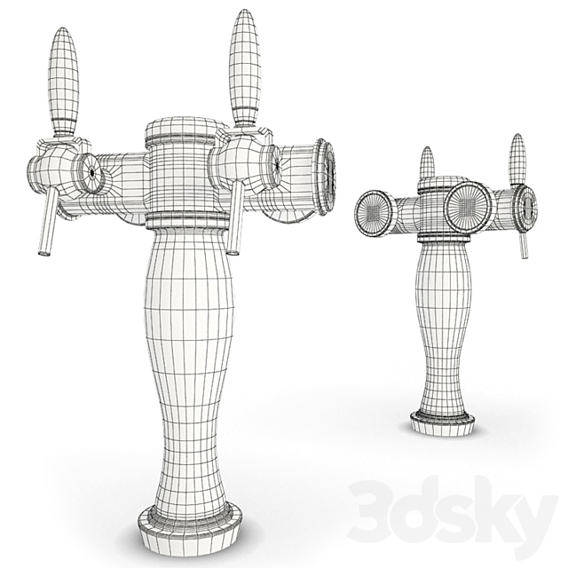 Beer taps elysee 3DSMax File - thumbnail 2