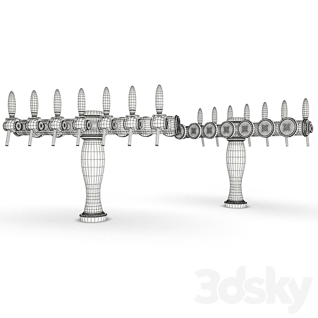 Beer taps elysee 3DSMax File - thumbnail 3