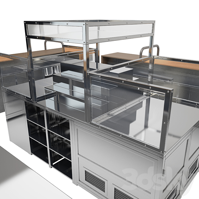 Big counter industrial 3DSMax File - thumbnail 3