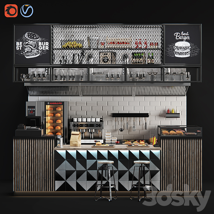 Burgershop 3DS Max - thumbnail 1