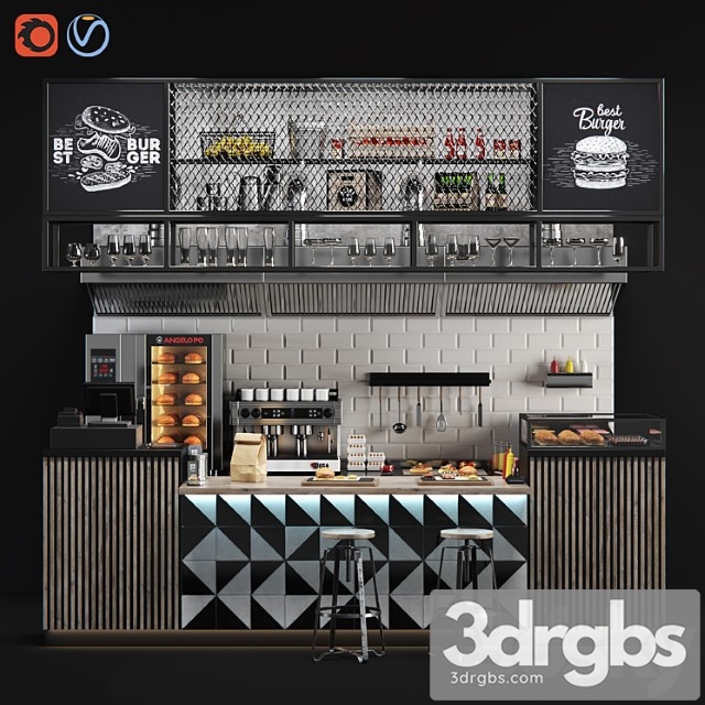 Burgershop 3dsmax Download - thumbnail 1