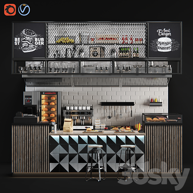 Burgershop 3DSMax File - thumbnail 1