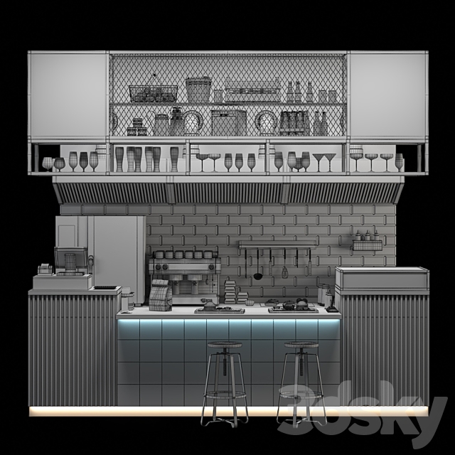 Burgershop 3DSMax File - thumbnail 4