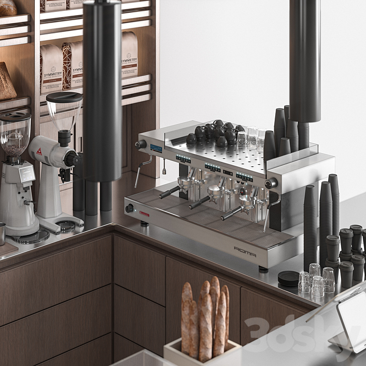 Cafe Bakery 02 3DS Max Model - thumbnail 2