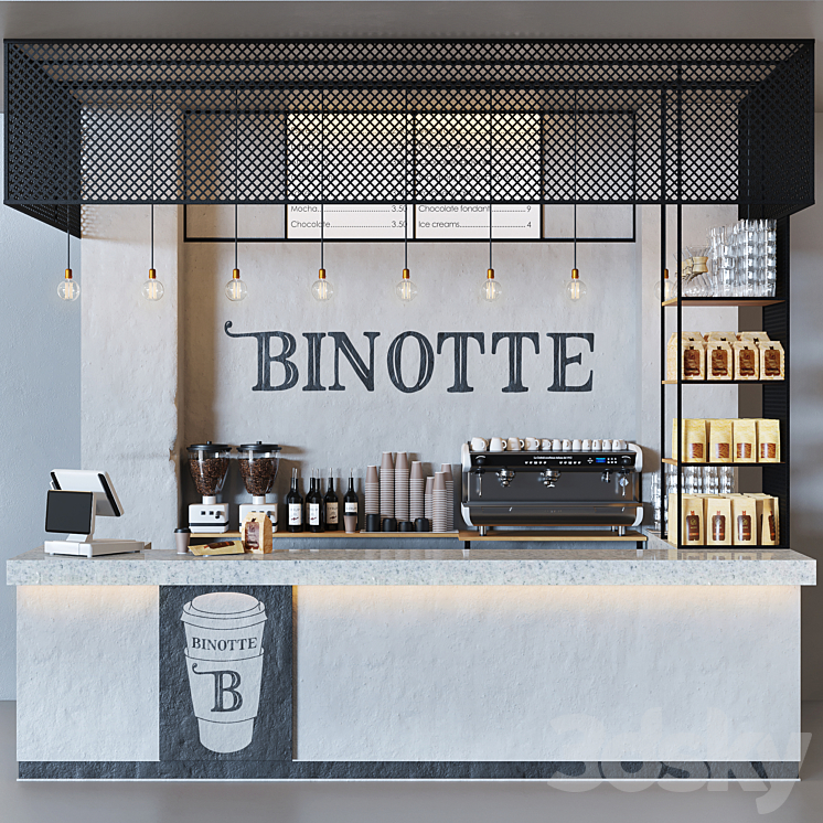 Cafe binotte 3DS Max - thumbnail 1