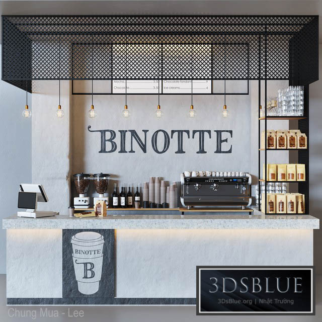 Cafe binotte 3DS Max - thumbnail 3